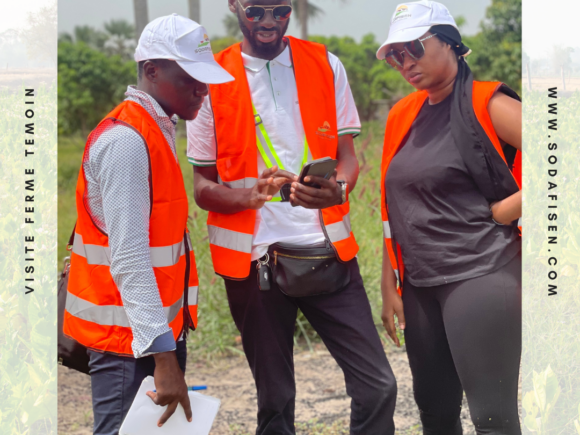 Visite technique de la ferme témoin avec Makto Distribution